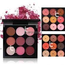 ICYCHEER 9 цветов макияж натуральные Сияющие тени для век Палитра телесный матовый и мерцающие тени для век