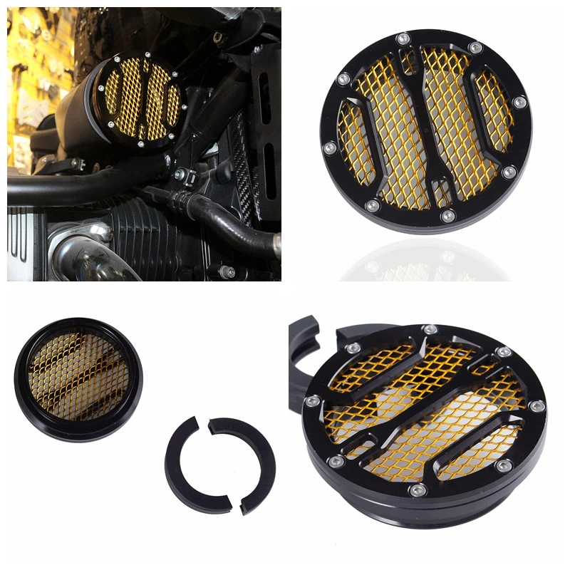 Для BMW R nine t крышка воздухозаборника CNC фильтр черного золота для 9 T R9T 2013 2014 2015 2016