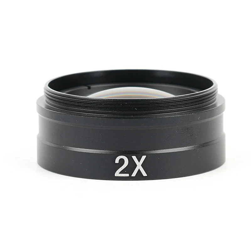 0.35X 0.5X 2X 1X линза Барлоу 42 мм Монтажная резьба микроскопический объектив для объектива камеры для 10А 120X/180X/300X объектив