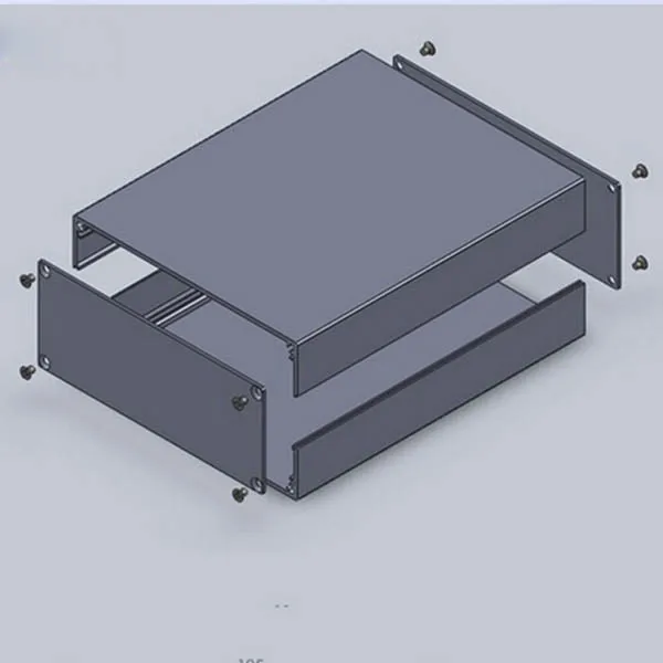 Алюминиевый корпус 125X51X150 мм DIY проект Электрический разделенный ящик экструзионный чехол для электроники PCB корпус усилителя чехол