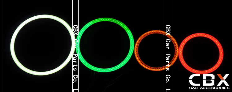 COB Angel Eye Halo Ring супер яркость 95 мм 2 шт./лот светодиодный Halo Ring для автомобильных фар цвет белый