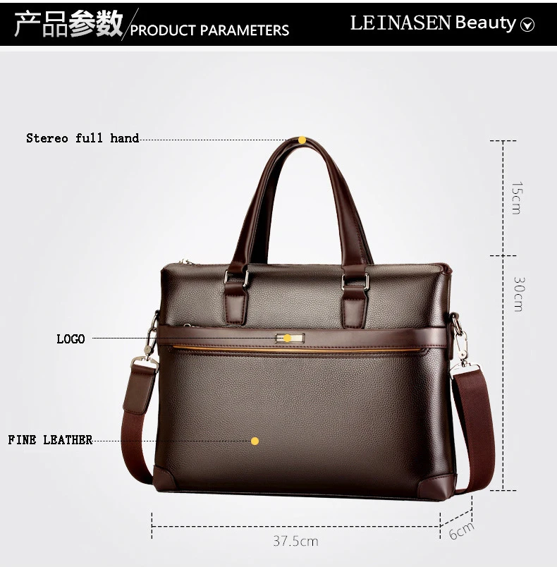 maleta sacoche homme bolso hombre maletin cuero bolsa masculina кожаный портфель для ноутбука, сумка для документов для мужчин