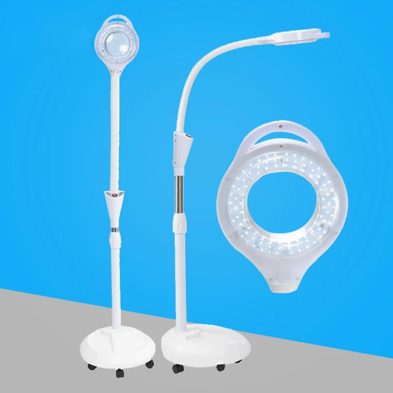 Adjustable 220V 8X LED Lamp Magnifying Glass Cold Light Operation Floor Shadowless Lamp Magnifier for Beauty Salon Nail Tattoo Adjustable 220V 8X LED Lamp Magnifying Glass Cold Light Operation Floor Shadowless Lamp Magnifier for Beauty Salon Nail Tattoo