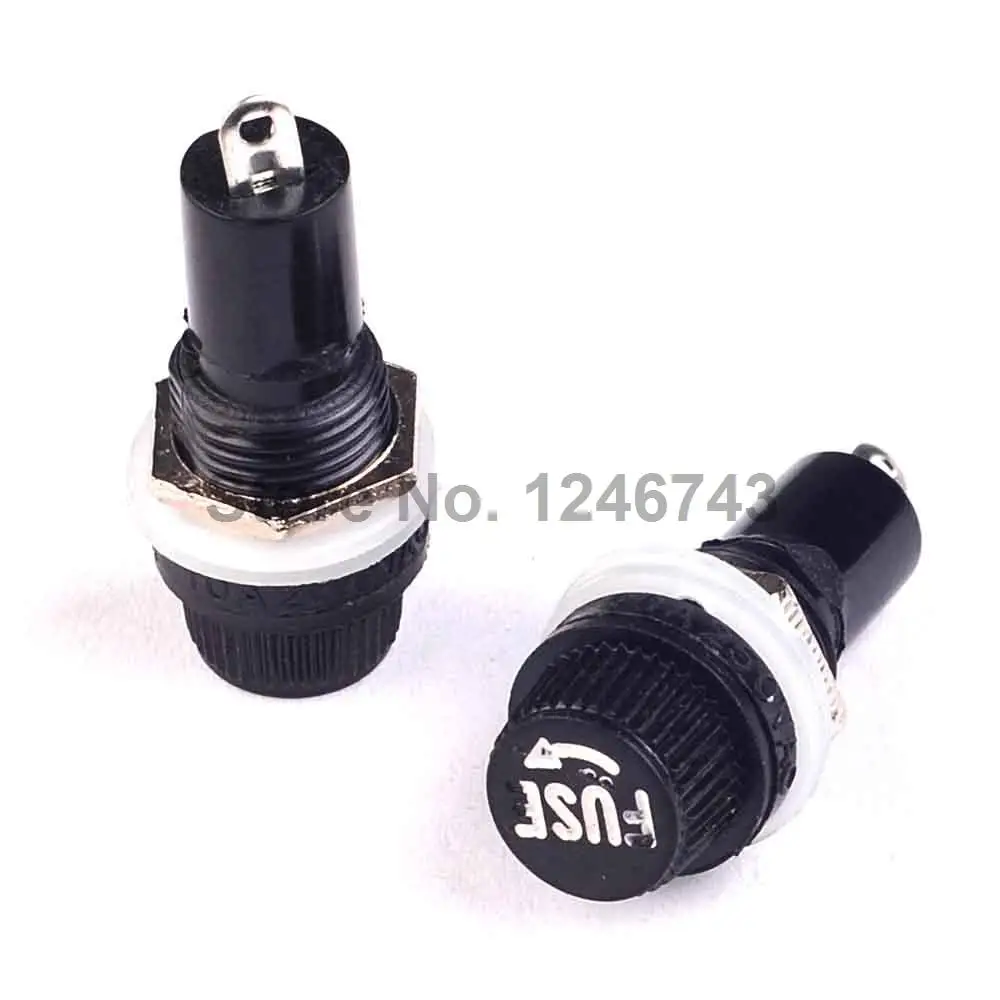 5PCS 5X20 Fuse Holders 5X20 Insurance Tube Socket Fuse Holder for 5*20