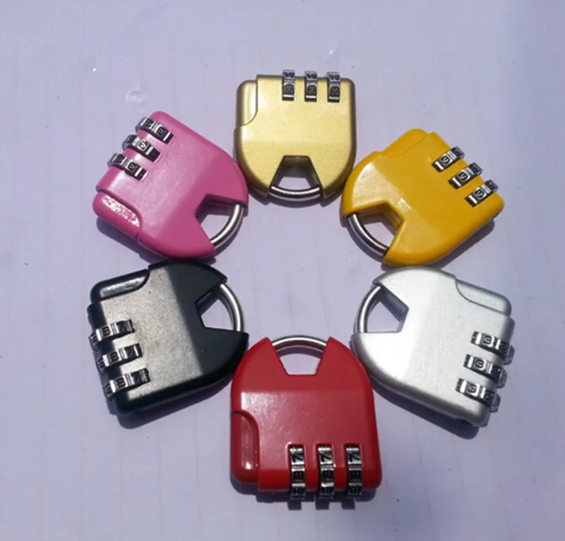 New 1PC 3 dial Combination Lock Luggage Travel Padlock Number Lock For Bag Handbag Suitcase