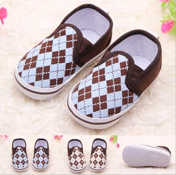 

Baby Shoes Fashion Spring&Autumn Cool Plaid Antiskid Soft Bottom Toddlers Shoes Baby First Walkers