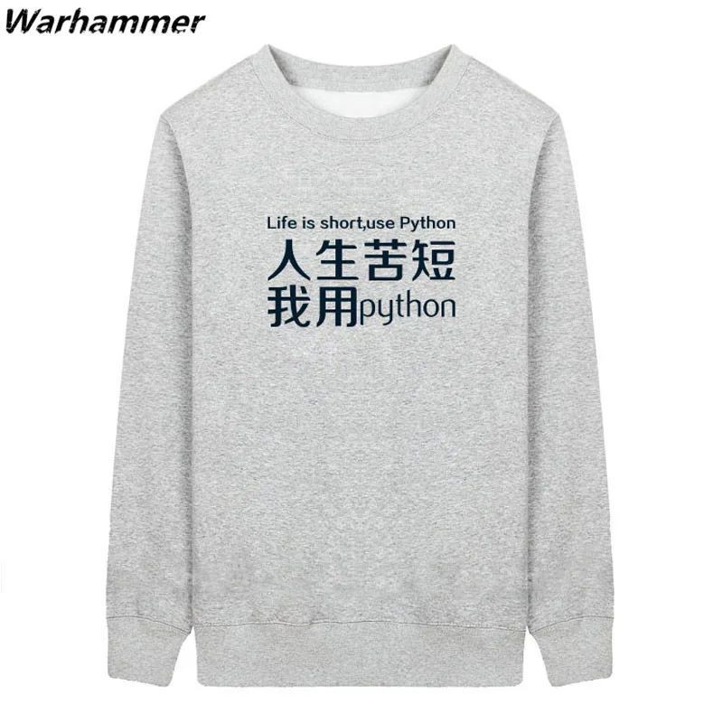 

PYTHON Programmer Hoodies Men IT Programming Must Have Sweatshirts Sudadera Hombre Pullover O-neck Cotton Many Colors 2XL Hoodie