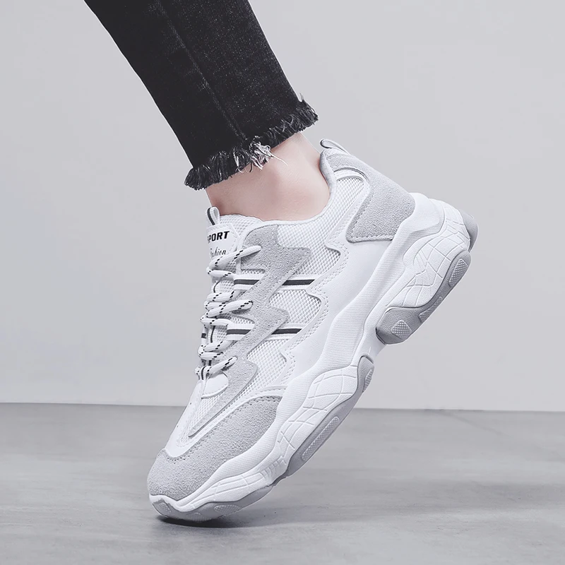 Женская обувь на платформе женские туфли плоской подошве Новинка 2019 года