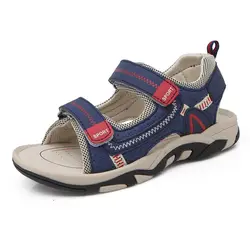 2019 летняя детская обувь брендовые сандалии для мальчиков с закрытым носком ортопедические спортивные сандалии из искусственной кожи для