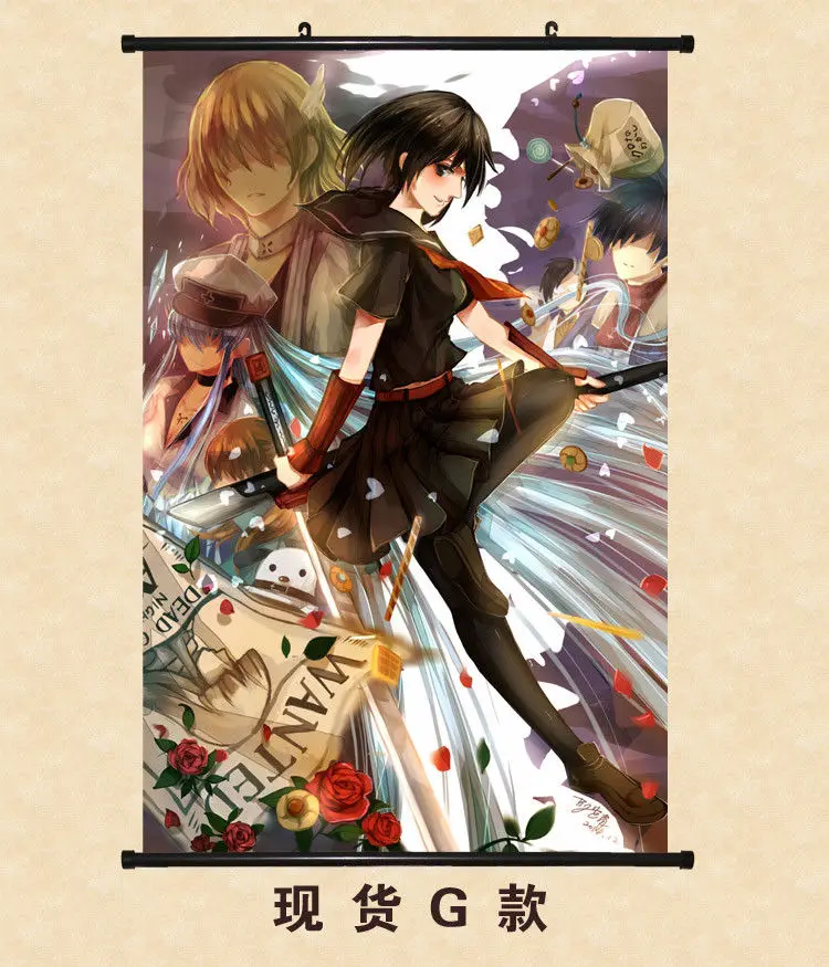 Anime Poster Akame ga KILL Home Decor Wall Scroll Printed Painting Japanese Cartoon Decoration | Дом и сад