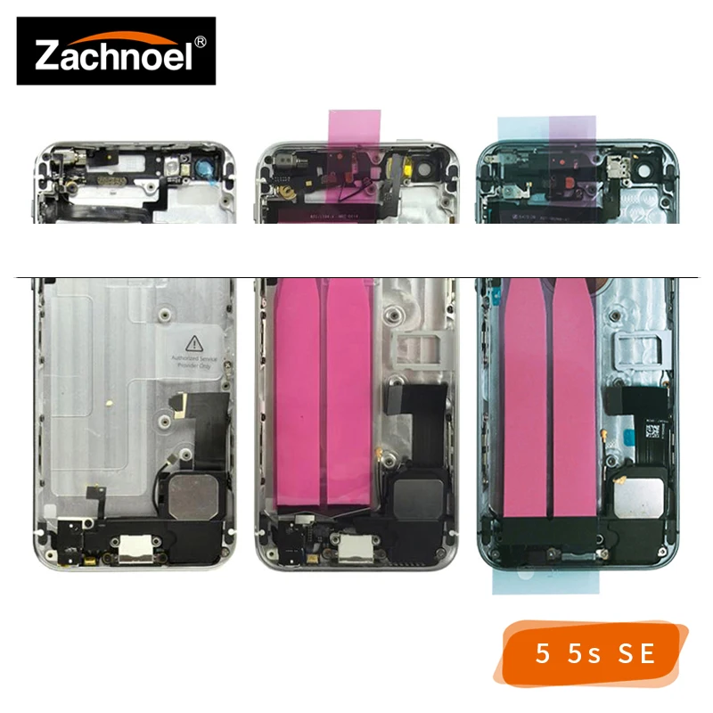 

Full Back Housing for iPhone 5 5G 5S SE Cover Battery Door Case Middle Frame Chassis Body with Flex Cable Replacement Parts