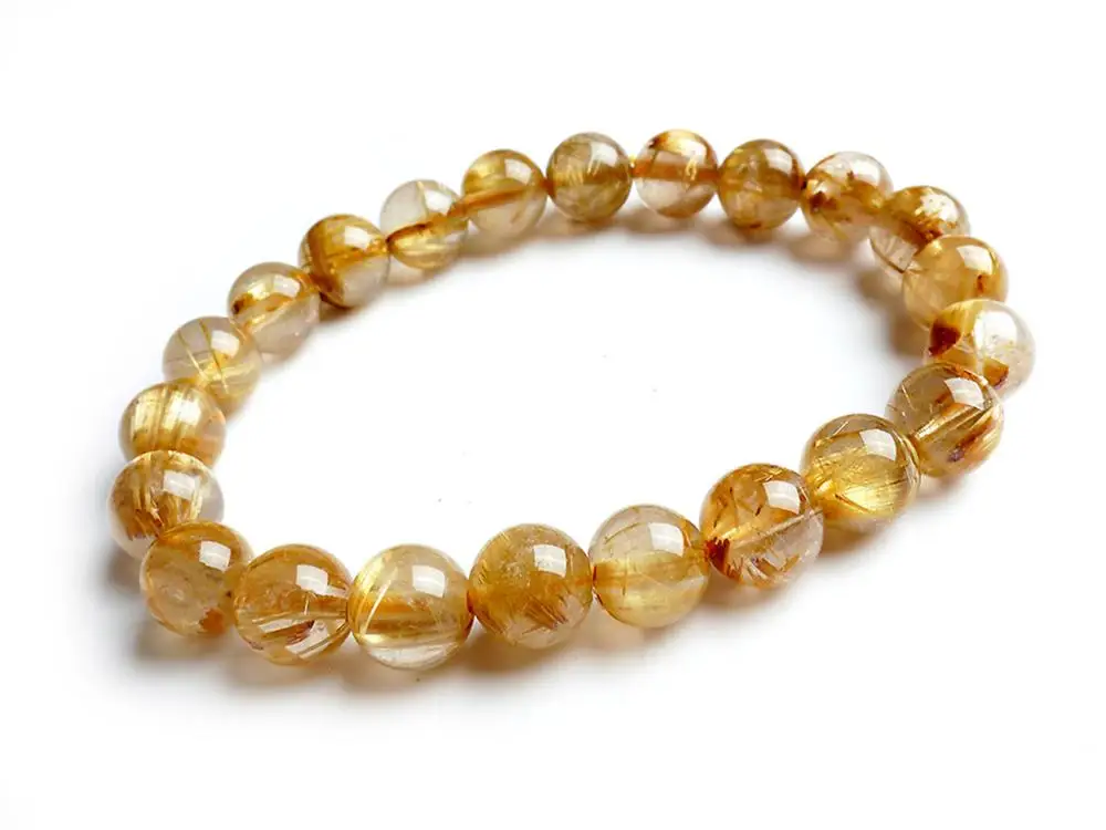 11MM BLACK RUTILATED QUARTZ GEMSTONE GRADE A ROUND 11MM LOOSE BEADS 7/"