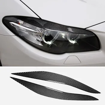 

Parts Pair Carbon Fiber Fog Cover Trim Exterior Refit For BMW 5 Series F10 2010-2013 Replacement Accessories Light