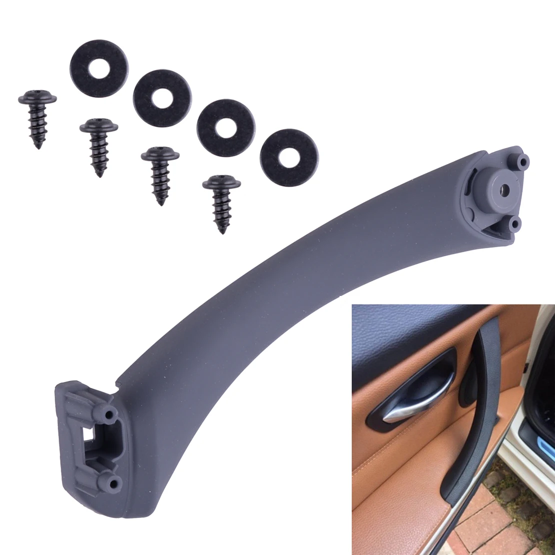 beler Car Left Interior Door Panel Pull Handle Pull Trim Cover