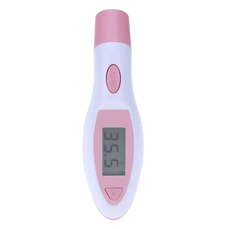 Электронный цифровой инфракрасный термометр для здоровья ребенка ухо лоб температура измерения ЖК-монитор прибор термометр - Цвет: Белый