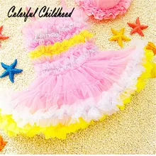 Новые детские Маленькая принцесса юбка сиамские милые для маленьких девочек купальный костюм-бикини 2 шт./компл. Горячие купальный костюм