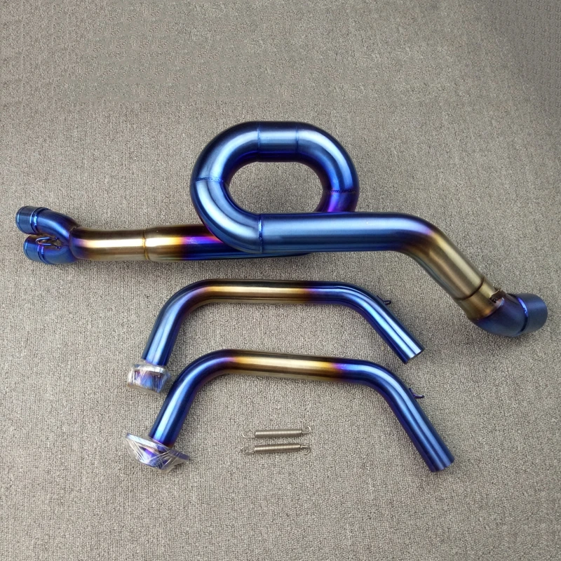 For Yamaha MT-03 YZF R3 R25 2014 2015 2016 Motorcycle Exhaust Muffler Mid Pipe Full System Stainless Steel 2 Colors for Option (6)