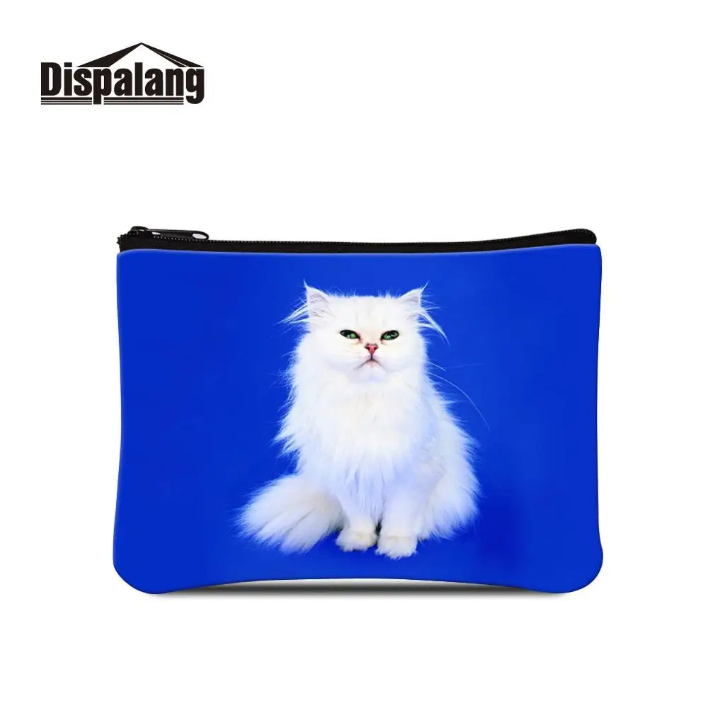 Coin Purse02 Женский кошелек для монет с 3D принтом кота, животных, кошелек для детей, портативный клатч для ключей, карт, для леди, Kawaii, для смены денег, Короткие Кошельки - Цвет: Coin Purse02