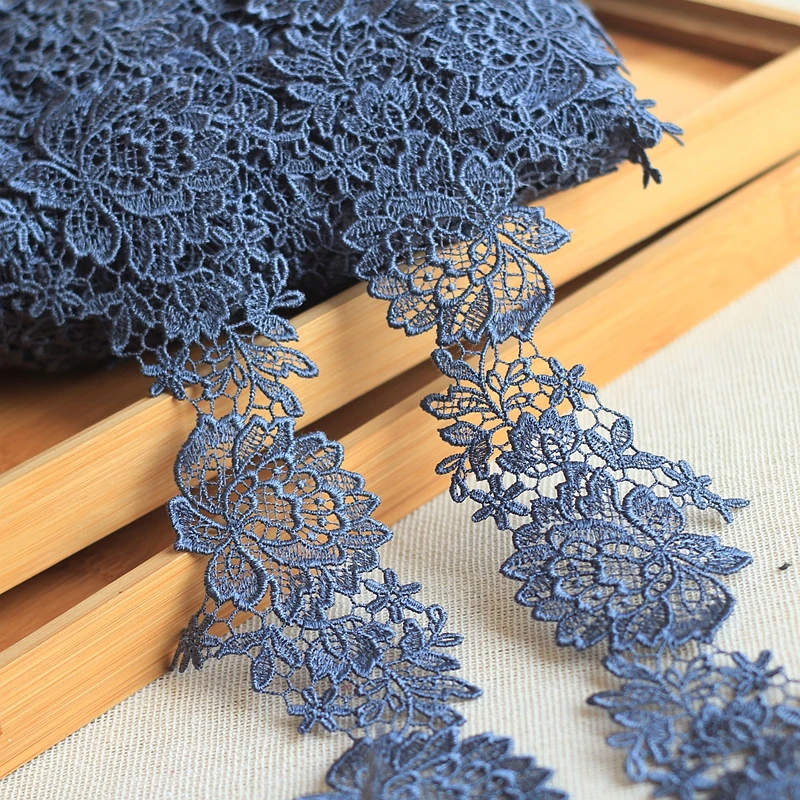 chinese dress ladies Amazon.com: Embroidered Car Bone Lace Paste Flower Wedding Dress Evening  Dress Children's Headdress Cuffs DIY Accessories Lace Fabric Accessories (Navy  Blue)
