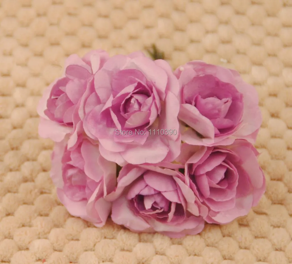 Artificial Mini Paper Roses Mulberry Paper Flowers Bouquets Diy