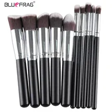 BLUEFRAG Pro Makeup Brushes Tools Pinceis De font b Maquiagem b font Wood Metal Synthetic Hair