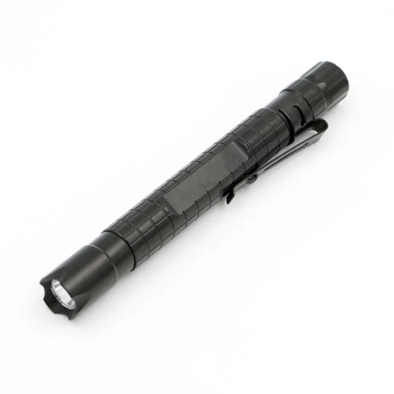 Portable Waterproof LED Pen Shape Torch Camping Riding Flashlight Super