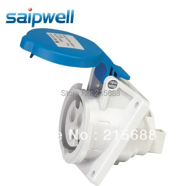 

NEW HOT SELL WATERPROOF SOCKET SAIPWELL BRAND 16A 230V 3P EQUIPPED WITH HIDDEN INCLINED SOCKET