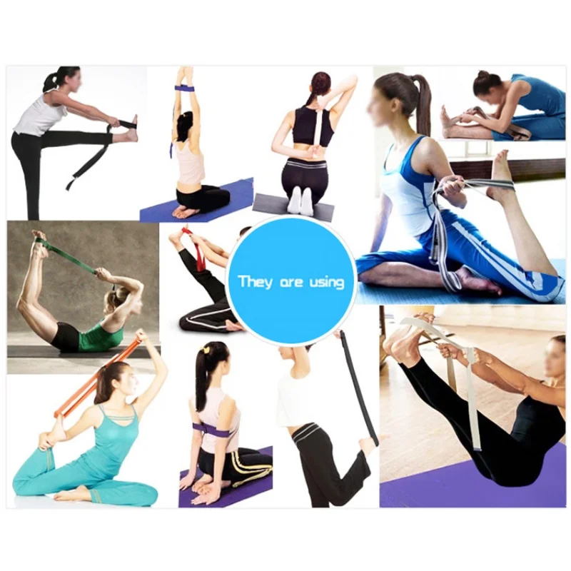 Горячая веревка для йоги Регулируемая Талия d-кольцо Пояс для ног растягивающийся мягкий стрейч-Тренировка ремни Ремешок для спортивных