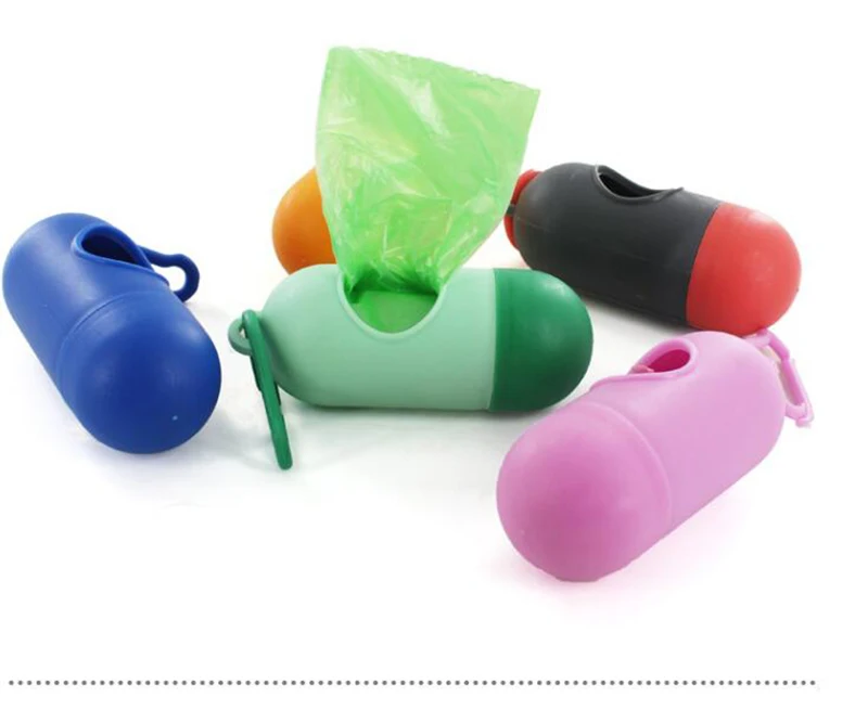 1pcs Pet Dog Pooper Scoopers Garbage Bag Holder Clean Up Bags Carrier Lovely Dispenser Garbage Case Pet Waste Bag (3)