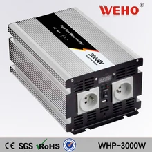 (WHP-3000-122) 3000 w de onda sinusoidal pura inversor de la energía de entrada 12vdc a 220vac de salida