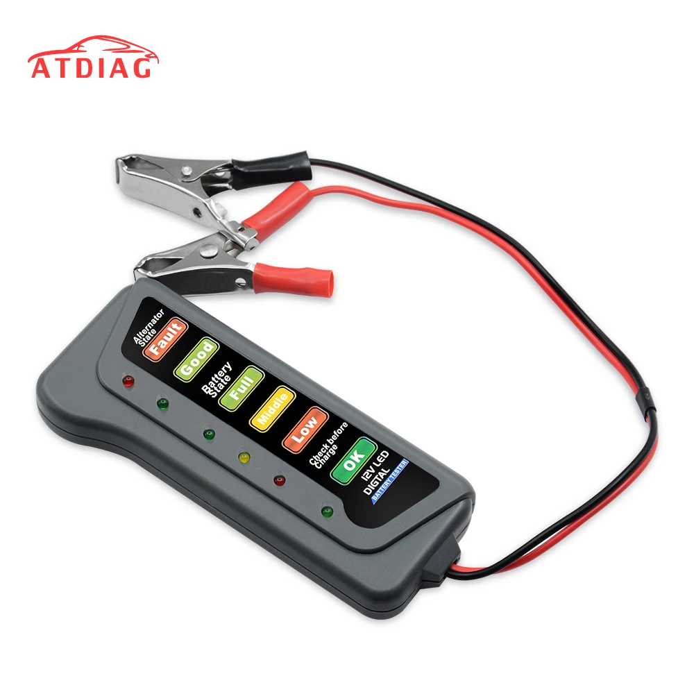 

Best price brake fluid tester 12V Automotive Car Battery Tester LCD Digital Test Analyzer Auto System Analyzer Alternator