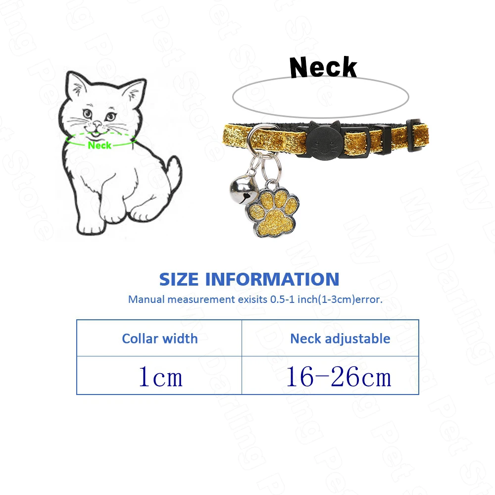 Персонализированный ошейник для кошек с колокольчиком, Заказные ошейники для кошек, котенок, щенок, ID, именной ошейник для кошек, ожерелье для маленьких питомцев MP0102