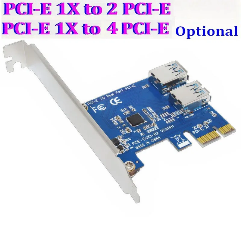 10 компл./лот PCI E 1 4 2 Express 1X переключатель мультипликатор концентратор Riser Card