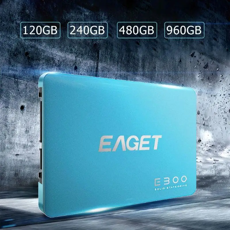 EAGET E300 470 МБ/с. 2,5 дюйма 120/240/480/960GB твердотельный накопитель(SSD жесткий диск для ноутбука Настольный компьютер Внутренний SATA 3,0 жесткие диски SSD