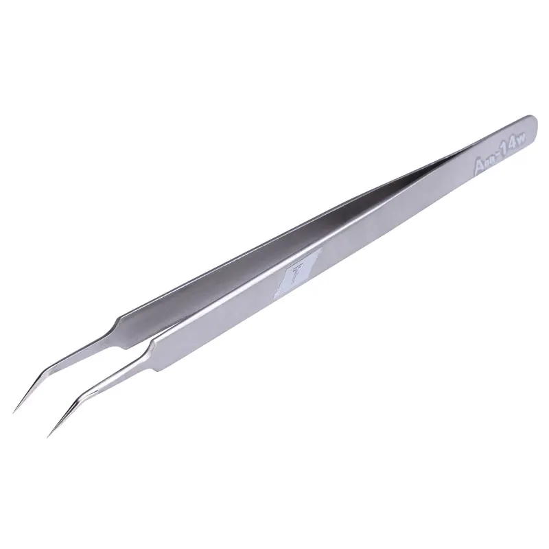 Stainless Steel Precision Tweezers Pincet Pinzas Precision Curved Tweezers For Electronic Smartphone Watch Repair Tools precision tweezers tweezer tool esd anti static tweezers soldering tweezers phone repair tweezers