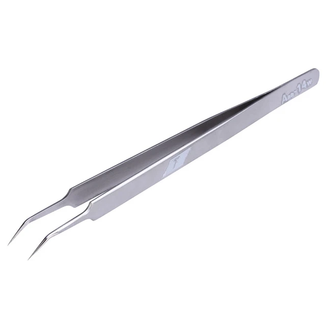 Stainless Steel Precision Tweezers Pincet Pinzas Precision Curved Tweezers  For Electronic Smartphone Watch Repair Tools