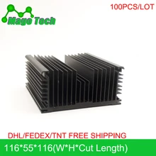 Светодиодный алюминиевый радиатор в виде пластины Радиатор Охлаждение охладитель Fit транзистор IC теплопроводность светодиодный радиатор Электроника