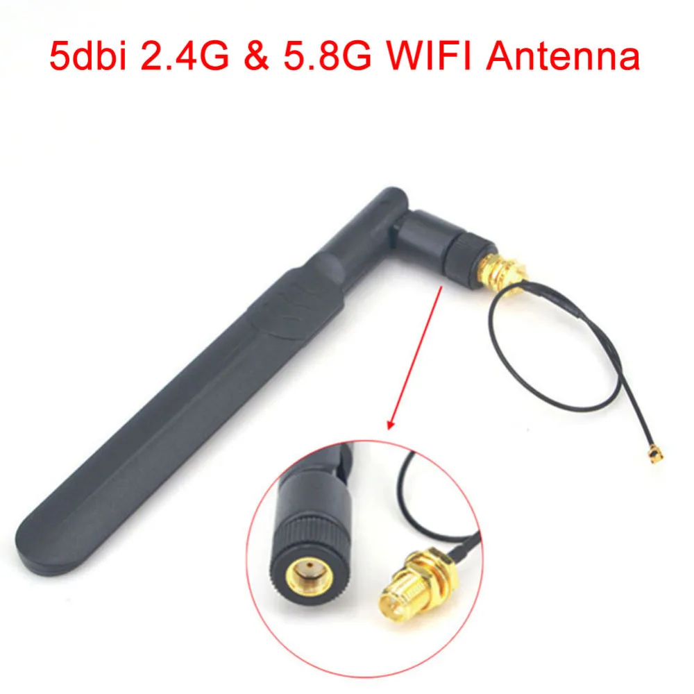 4Pcs/lot 2.4g 3dBi WiFi antenna aerial RP-SMA male wireless router IPX cable PI