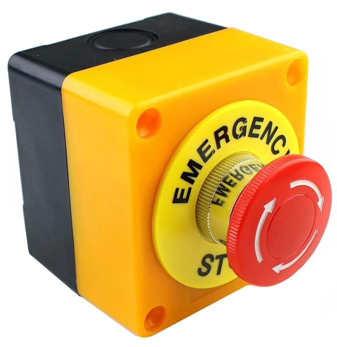 Как разобрать стоповую кнопку Plastic Shell Red Sign Push Button Switch DPST Mushroom Emergency Stop Button AC