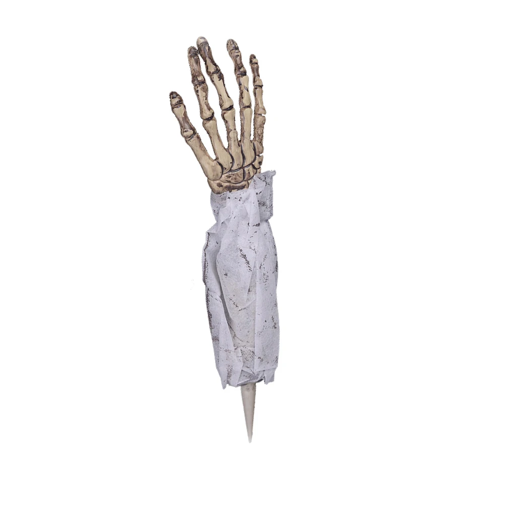 Fake Skeleton Hand Bone Harror Stimulation Ghost Hand with Cloth for Halloween Tricky Prop Ghost