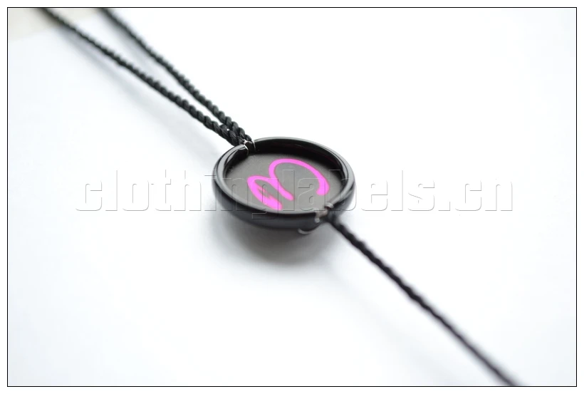 hang tag string for clothing tag as custom logo color printtag string