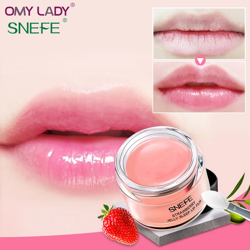 Маска для губ OMY LADY SNEFE увлажняющая и выцветающая маска с клубникой авокадо