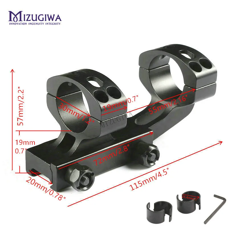 MIZUGIWA التكتيكية الثقيلة الكابولي نطاق جبل 25.4mm 1 \