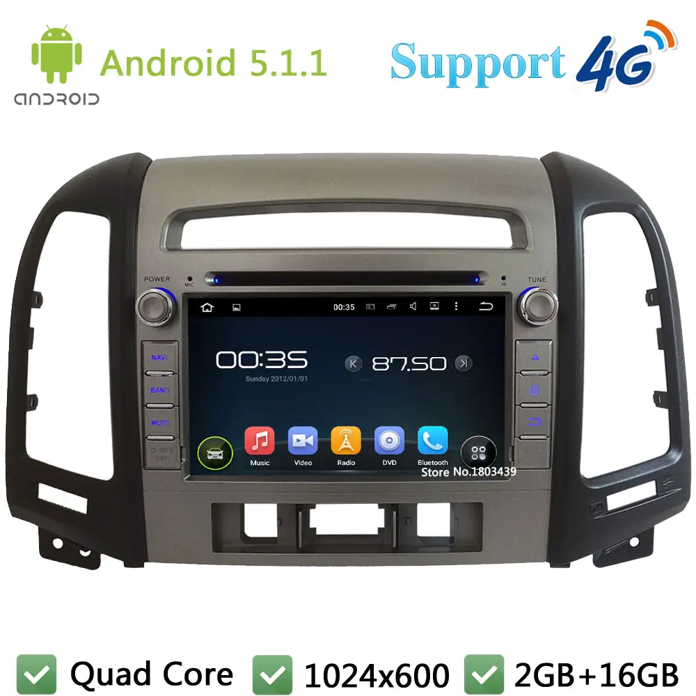 Quad Core 7 2Din Android 5 1 1 font b Car b font DVD Player Radio