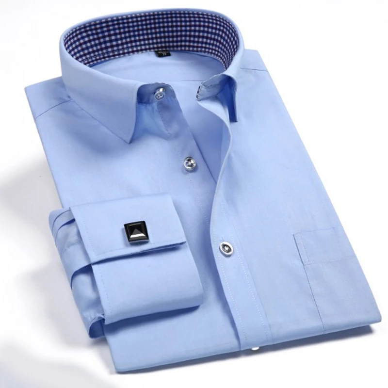 Fubotevic Men Casual Long Sleeve Business Stand Collar Buttons Dress Shirts Fubotevic Men Casual Long Sleeve Business Stand Collar Buttons Dress Shirts