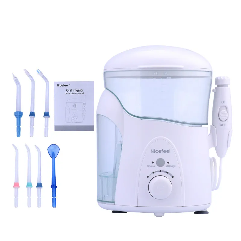

1180 600ml Capacity Water Dental Flosser Oral Irrigator with 7 Multifunctional Tips for Dental Health & Hygiene