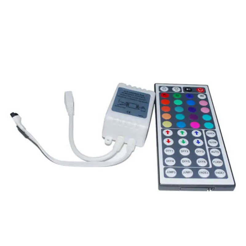 2016 New 44 Key IR Remote Controller RGB Control Box DC12V For LED 3528 ...