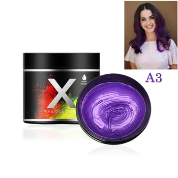 

100g Harajuku DIY One-time Hair Color Wax Mud Dye Cream Temporary Modeling Hair Dye Color Hair Wax 8 Colors