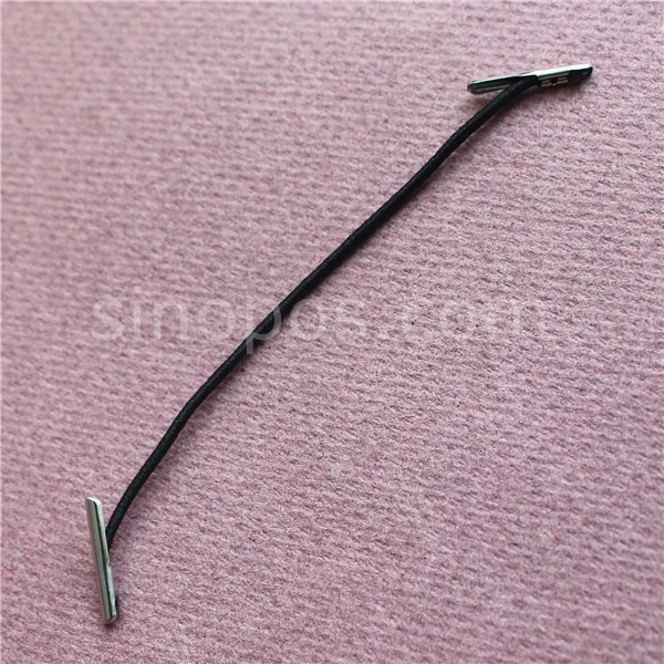 Mandala Crafts Elastic Barbed Cord, Stretch Loop Band With Metal Ends For Masks, Hats, Menus, Badges, Signs