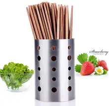 Kitchen Storage Organization Stainless steel tube creative chopsticks holder tableware Storage Holders Racks free shipping